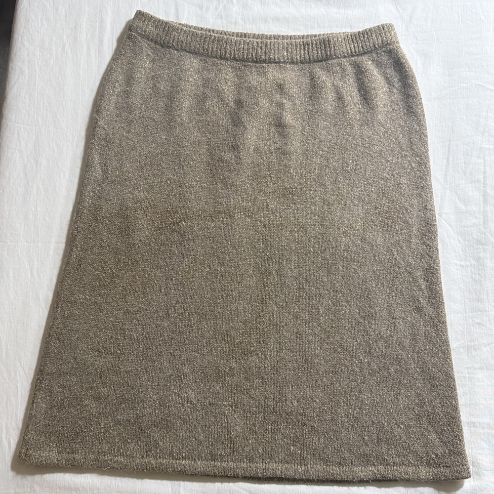 VTG MILANO DESIGN‎ GROUP SILK ANGORA & WOOL SWEATER SKIRT LARGE